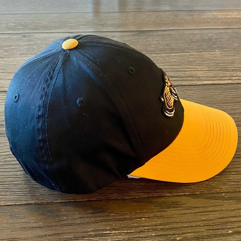 Vintage Hot Rods Hat Cap Adjustable Black Yellow Adult Small or Youth L Baseball